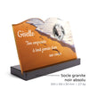 Plaque funéraire empreinte-sable 29 Plaquedeces.fr